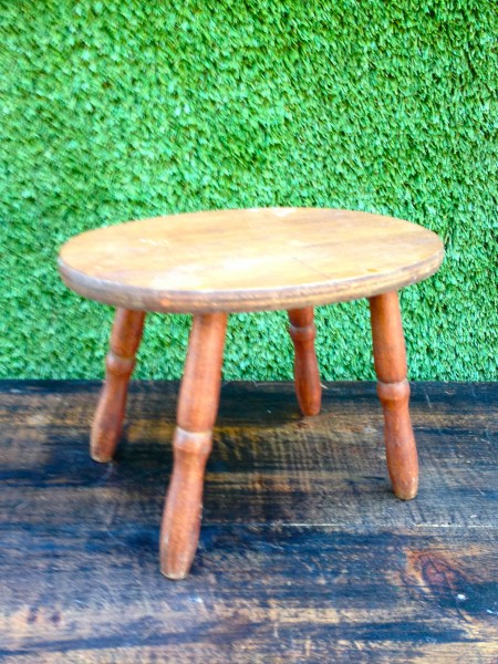 little wooden stool
