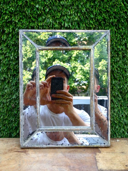 small mirror with mirror frame