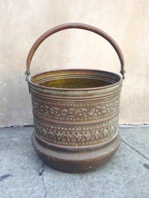 brass waste basket